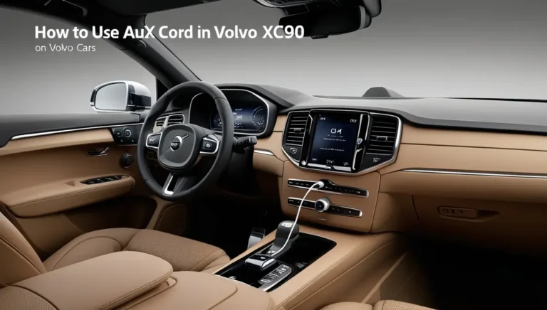 How to Use Aux Cord in Volvo XC90