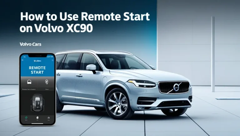 How to Use Remote Start on Volvo XC90