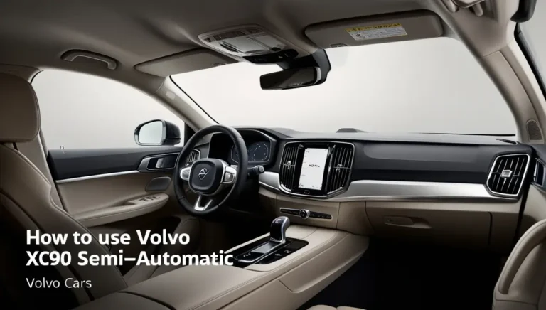 How to Use Volvo XC90 Semi-Automatic