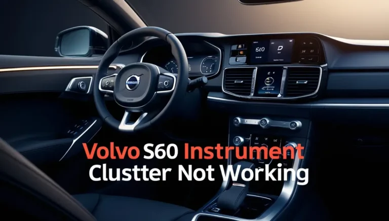 Volvo S60 Instrument Cluster Not Working – Comprehensive Troubleshooting and Solutions Volvo S60 Instrument Cluster Not Working
