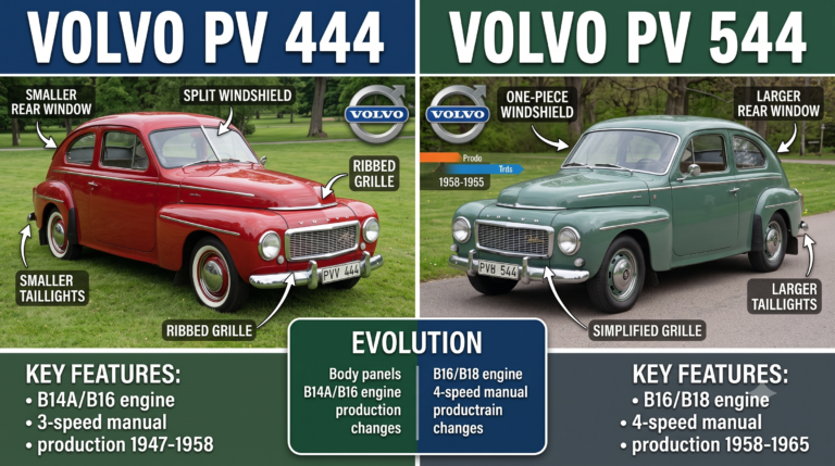 Volvo PV444 vs PV544? Volvo PV444 vs PV544?