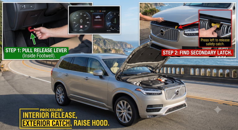 How to Open the Hood of a Volvo XC90? How to Open the Hood of a Volvo XC90?
