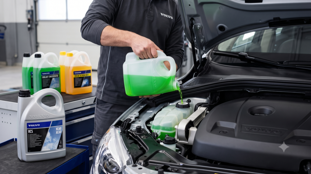 What Engine Coolant Does a Volvo XC60 Need? Gemini Generated Image 7xnx1w7xnx1w7xnx