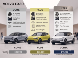 Volvo EX30 Core vs Plus vs Ultra?