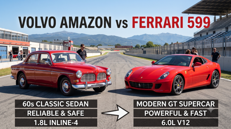 Volvo Amazon vs Ferrari 599? Volvo Amazon vs Ferrari 599?