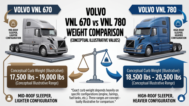 Volvo 670 vs 780 Weight?