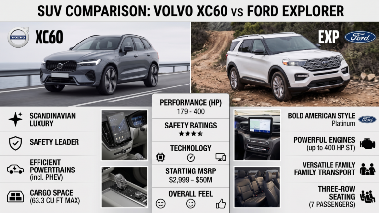 Volvo XC60 vs Ford Explorer ? Volvo XC60 vs Ford Explorer ?
