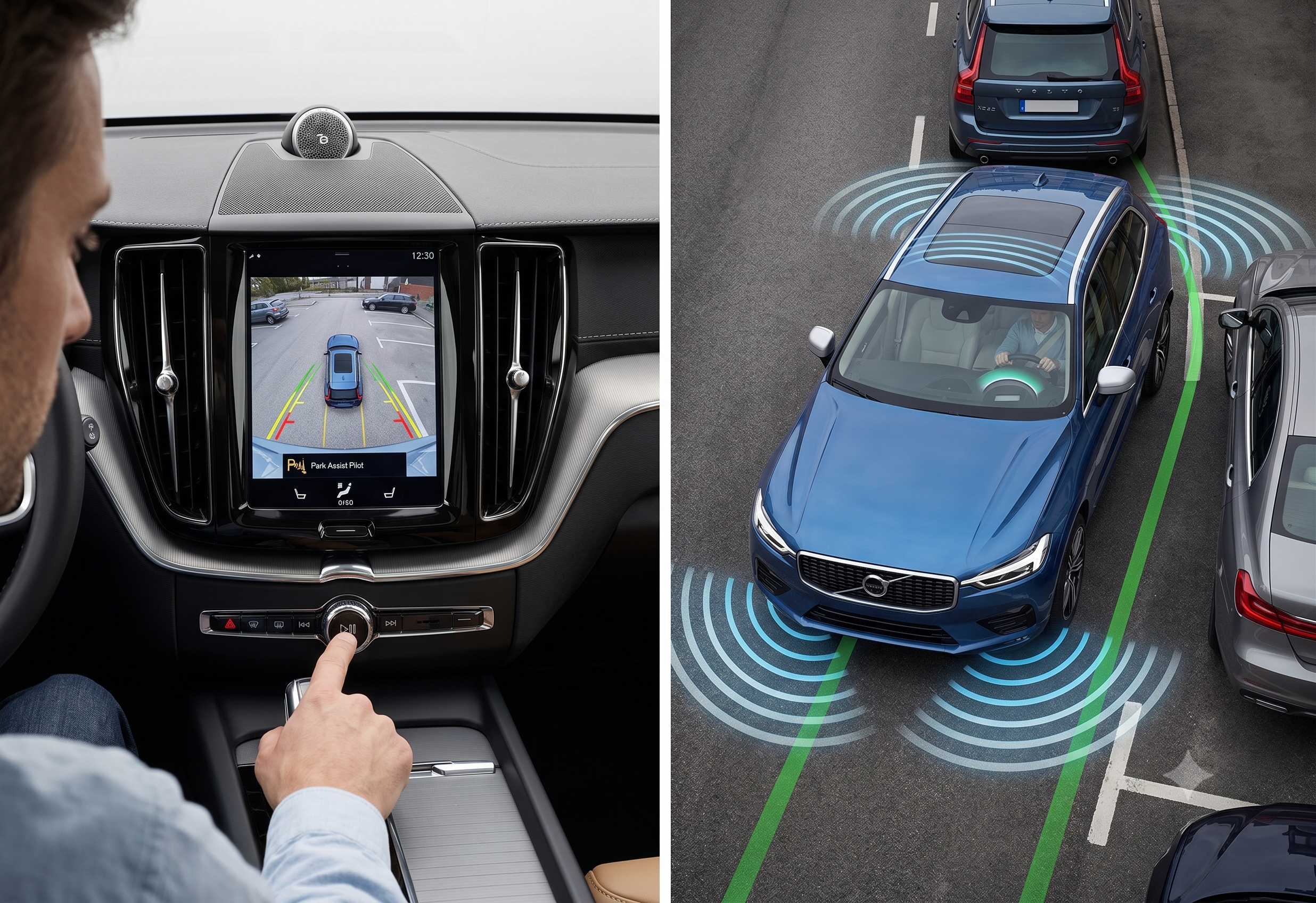 How to Use Park Assist in a Volvo XC90? Gemini Generated Image hd7e6phd7e6phd7e
