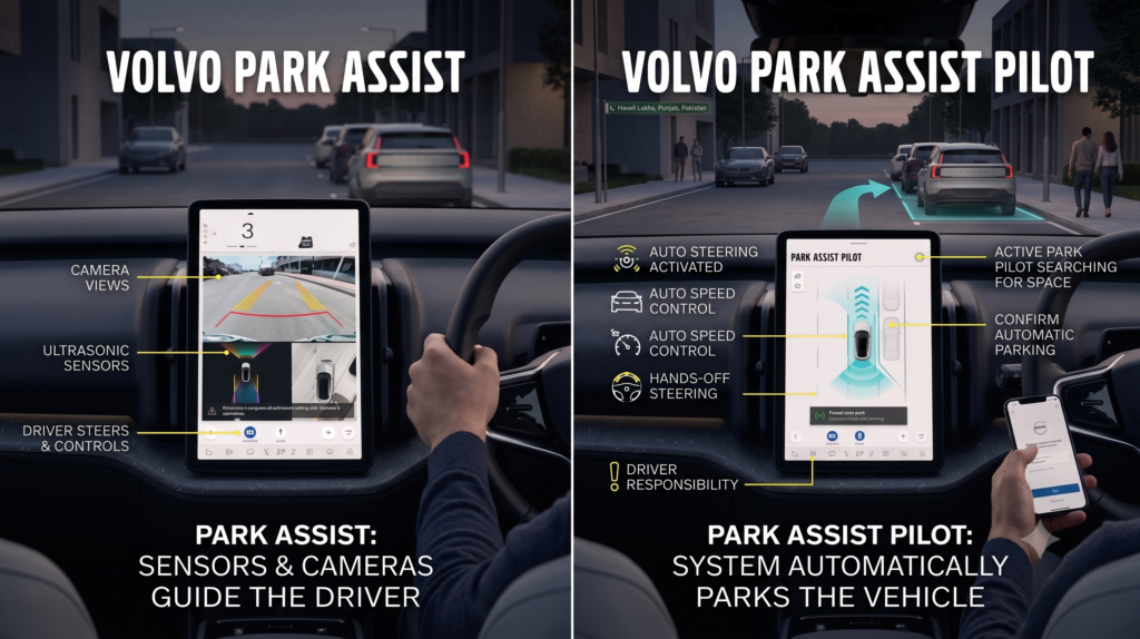 Volvo Park Assist vs Park Assist Pilot? Gemini Generated Image hymckrhymckrhymc