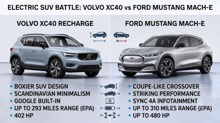 Volvo XC40 vs Ford Mustang Mach-E? Volvo XC40 vs Ford Mustang Mach-E?
