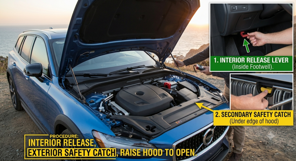 How to Open the Hood on a Volvo Semi? Gemini Generated Image ohr46zohr46zohr4