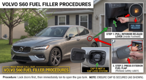 How to Open the Gas Tank on a Volvo S60?
