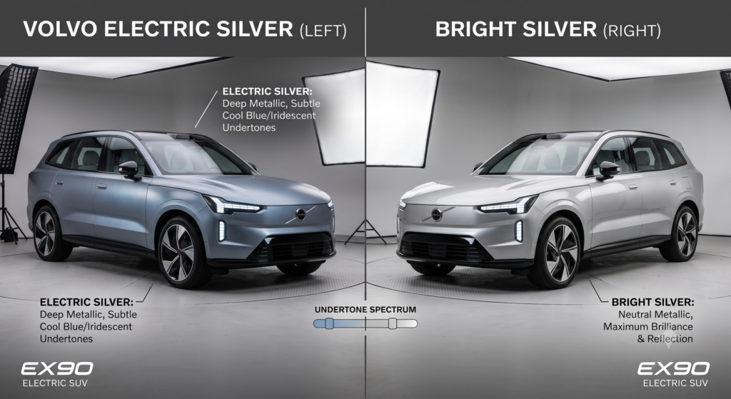 Volvo Electric Silver vs Bright Silver? Gemini Generated Image wnk57jwnk57jwnk5