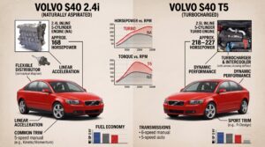 Volvo S40 2.4i vs T5?