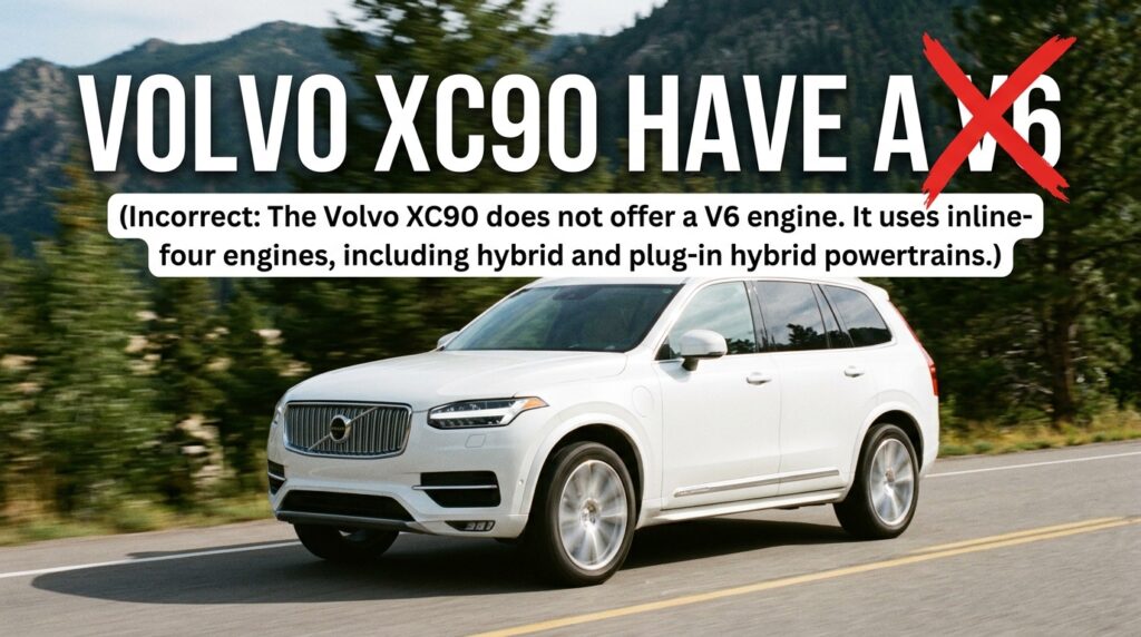 Does the Volvo XC90 Have a V6? Volvo XC90 V6 engine 202607041153