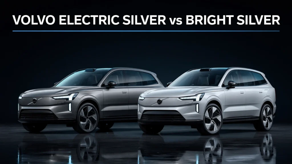 volvo electric silver vs bright silver