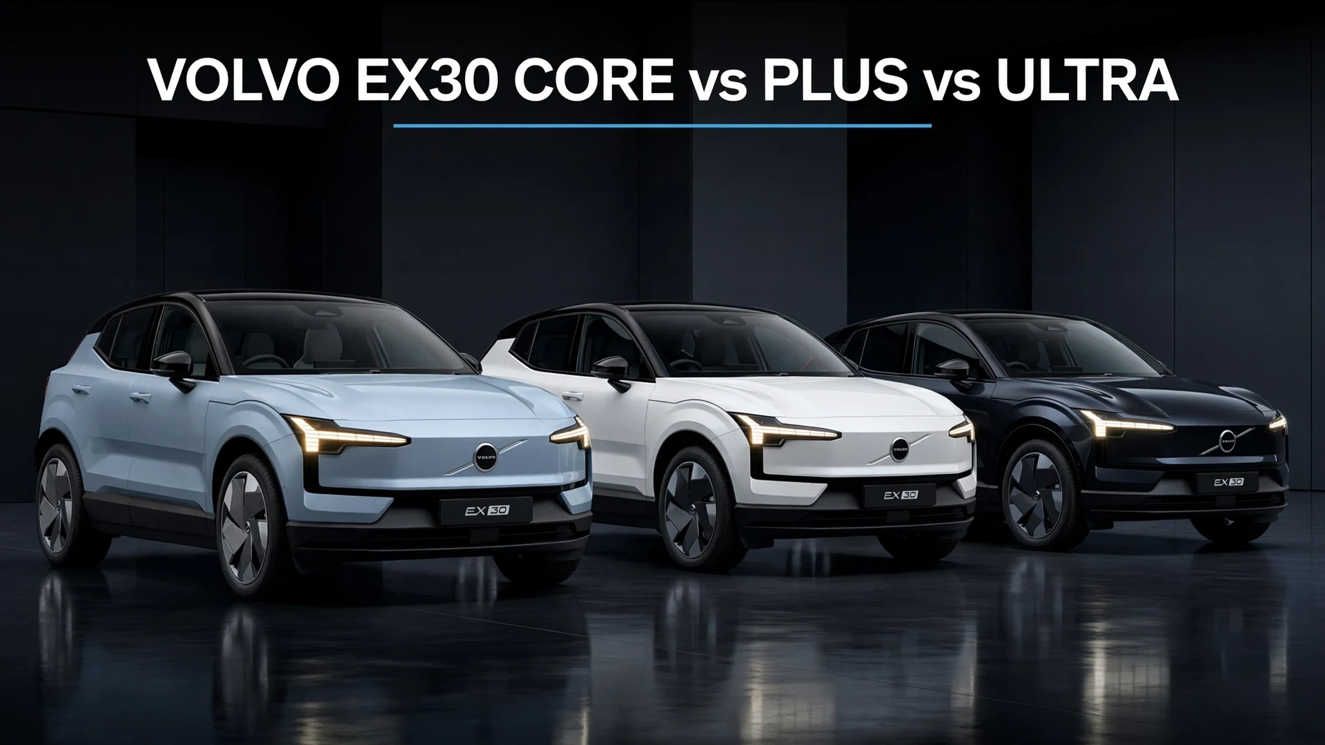 volvo ex30 core vs plus vs ultra