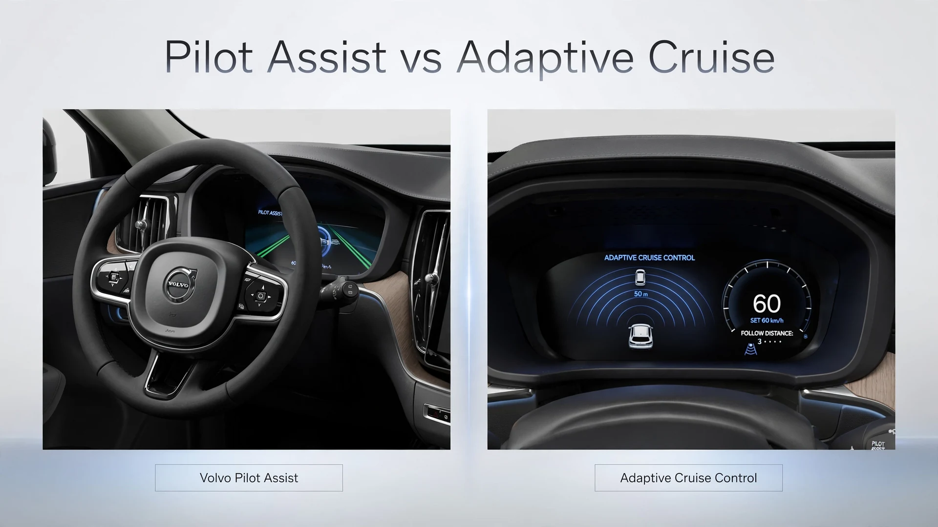 Volvo Pilot Assist vs Adaptive Cruise Control?