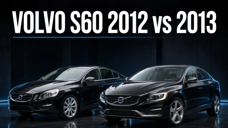 Volvo S60 2012 vs 2013?