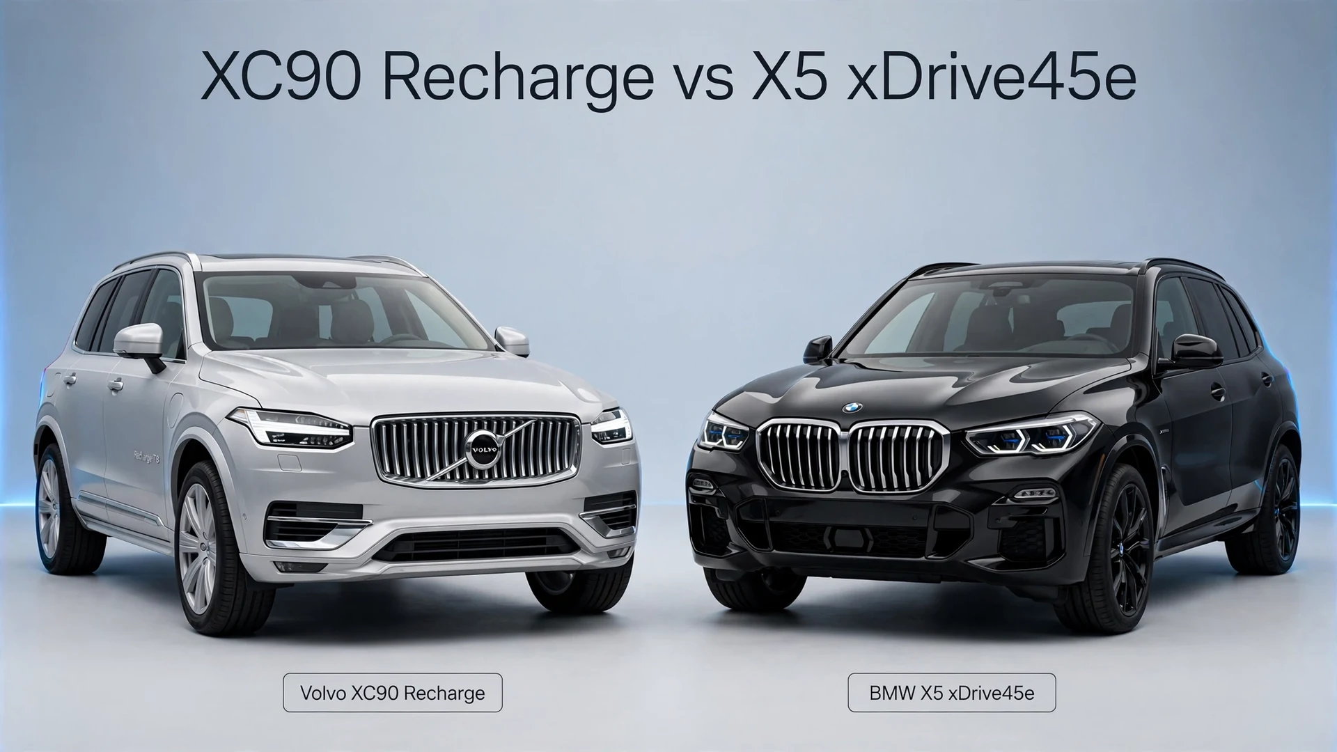 Volvo XC90 Recharge vs BMW X545e Volvo XC90 Recharge vs BMW X545e