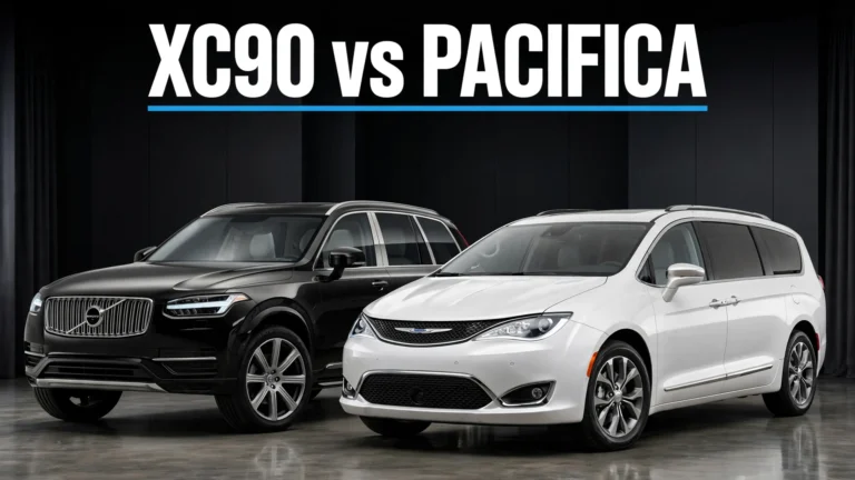 Volvo XC90 vs Chrysler Pacifica: Luxury SUV vs Minivan Showdown (2026) Volvo XC90 vs Chrysler Pacifica: Luxury SUV vs Minivan Showdown (2026)